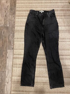 Abercrombie & Fitch Black Straight-Leg Women’s Jeans